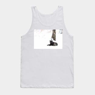 Black Wolf in winter Tank Top